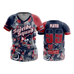 1013 WOMENS V NECK SUICIDE-SQUAD