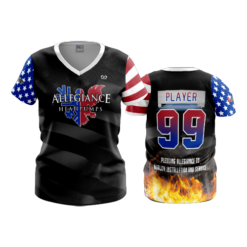 3561 WOMENS V NECK ALLEGIANCE-HEAT-PUMPS-1