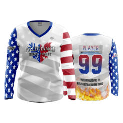3561 WOMENS V NECK LONGSLEEVE ALLEGIANCE-HEAT-PUMPS-2