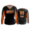4018 WOMENS V NECK LONGSLEEVE WEST-BBALL