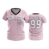 4023 WOMENS V NECK WARHAWKS-BLK-PINK