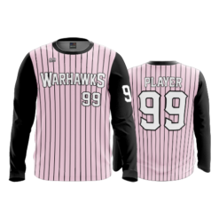 4023 MENS SPORT LONGSLEEVE WARHAWKS-BLK-PINK