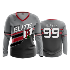 4019 WOMENS V NECK LONGSLEEVE BUCKEYE-ELITE-2-TONE-2025-2