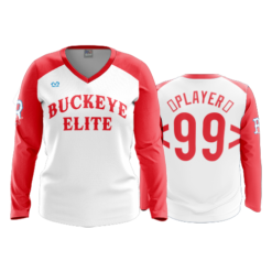 4019 WOMENS V NECK LONGSLEEVE BUCKEYE-ELITE-BLUE-PINK-2