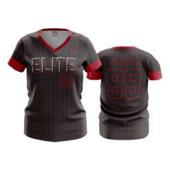 4019 WOMENS V NECK BUCKEYE-ELITE-DARK-PIN-1