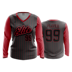 4019 WOMENS V NECK LONGSLEEVE BUCKEYE-ELITE-DARK-PIN-2