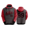 4019 UNISEX FLEECE HOODY BUCKEYE-ELITE-DARK-PIN-2