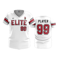 4019 WOMENS V NECK BUCKEYE-ELITE-OSU-2