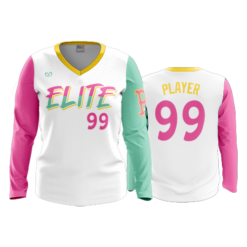 4019 WOMENS V NECK LONGSLEEVE BUCKEYE-ELITE-SD-1