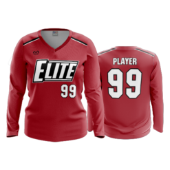 4019 WOMENS V NECK LONGSLEEVE BUCKEYE-ELITE-SOLIDS-2