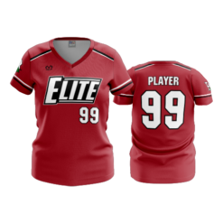4019 WOMENS V NECK BUCKEYE-ELITE-SOLIDS-2