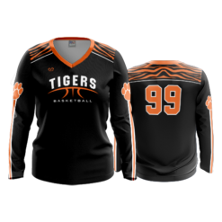 4012 WOMENS V NECK LONGSLEEVE WAVERLY-BBALL