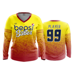 4026 WOMENS V NECK LONGSLEEVE BEPSI-BABES-1