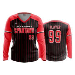 4025 WOMENS V NECK LONGSLEEVE ALEXANDER-SPARTANS-1