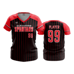 4025 WOMENS V NECK ALEXANDER-SPARTANS-1