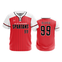 4025 MENS 2 BUTTON SCOOP NECK ALEXANDER-SPARTANS-2