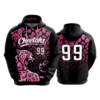 4027 UNISEX FLEECE HOODY CHEETAHS-1