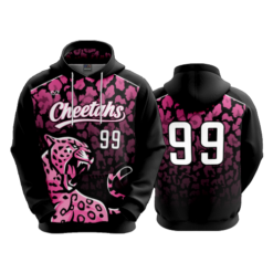 4027 UNISEX FLEECE HOODY CHEETAHS-1