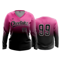 4027 WOMENS V NECK LONGSLEEVE CHEETAHS-2