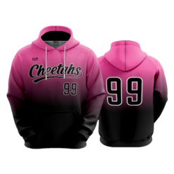 4027 UNISEX FLEECE HOODY CHEETAHS-2