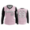 3983 WOMENS V NECK LONGSLEEVE WARHAWKS-BLK-PINK