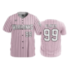 3983 MENS FULL BUTTON DOWN WARHAWKS-BLK-PINK