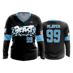 4031 WOMENS V NECK LONGSLEEVE BEAST-2