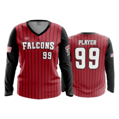 3648 WOMENS V NECK LONGSLEEVE FAIRFIELD-FALCONS-2