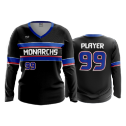 3838 WOMENS V NECK LONGSLEEVE MARYSVILLE-MONARCHS-1