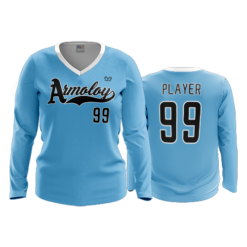 4033 WOMENS V NECK LONGSLEEVE ARMOLOY-1