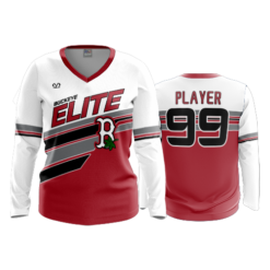 4024 WOMENS V NECK LONGSLEEVE BASEBALL-BUCKEYE-ELITE-2-TONE-1