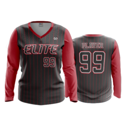 4024 WOMENS V NECK LONGSLEEVE BASEBALL-BUCKEYE-ELITE-DARK-PIN-1