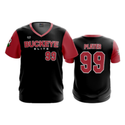 4024 MENS SPORT V NECK BASEBALL-BUCKEYE-ELITE-SOLID-1
