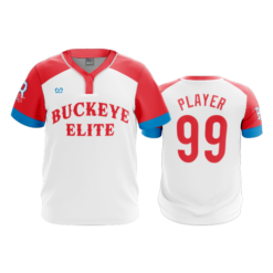 4024 MENS NO BUTTON SCOOP NECK BASEBALL-BUCKEYE-ELITE