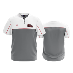 4016 UNISEX COACHES QUARTER ZIP - - RUBBER LOGO