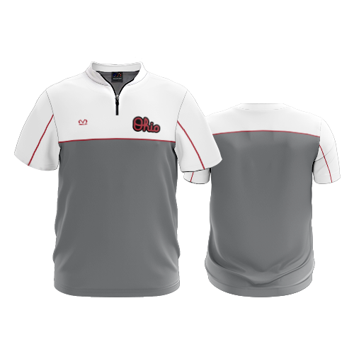 4016 UNISEX COACHES QUARTER ZIP - - RUBBER LOGO