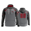 4034 UNISEX QUARTER LONG ZIP GHOST HOODY OHIO-STING-ADDS