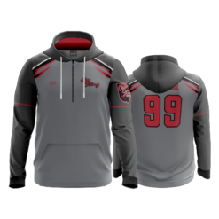 4034 UNISEX QUARTER LONG ZIP GHOST HOODY OHIO-STING-ADDS