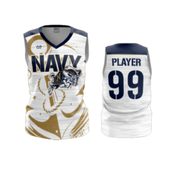 4039 WOMENS V NECK SLEEVELESS NAVY-2