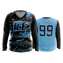 3656 WOMENS V NECK LONGSLEEVE MOV-ICE-2