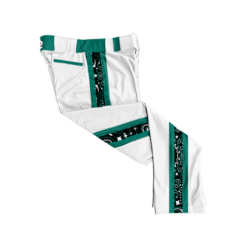 2294 MENS BALLPARK WHITE BRAID PANTS LOS-PISTOLEROS-DE-SANTA