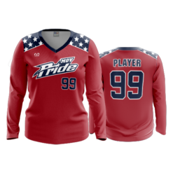 3766 WOMENS V NECK LONGSLEEVE MOV-PRIDE-2