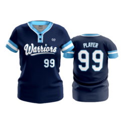 4044 WOMENS 2 BUTTON SCOOP NECK WARRIORS-1