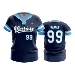 4044 WOMENS NO BUTTON SCOOP NECK WARRIORS-1