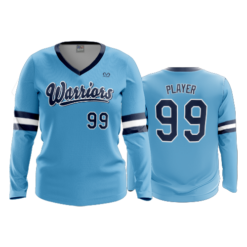 4044 WOMENS V NECK LONGSLEEVE WARRIORS-2