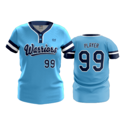 4044 WOMENS 2 BUTTON SCOOP NECK WARRIORS-2