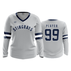 2275 WOMENS V NECK LONGSLEEVE OHIO-STINGRAYS-1