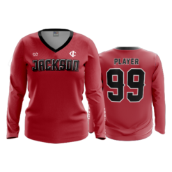 4042 WOMENS V NECK LONGSLEEVE JACKSON-BATS-1