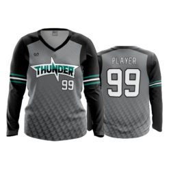 4036 WOMENS V NECK LONGSLEEVE HOCKING-THUNDER-BASEBALL-1