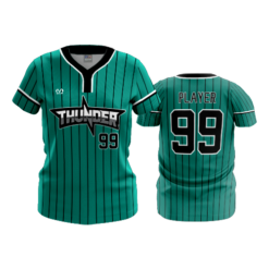 4036 WOMENS 2 BUTTON SCOOP NECK HOCKING-THUNDER-BASEBALL-2